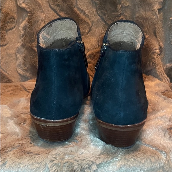 Sam Edelman Black Suede Ankle Boots - Picture 3 of 8